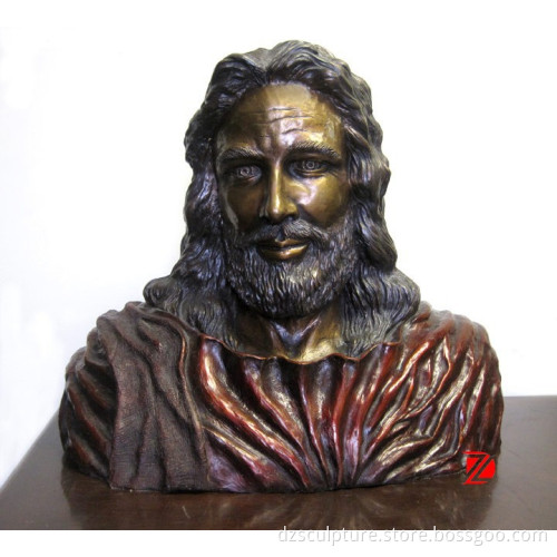 Head sculpture bronze jesus statues